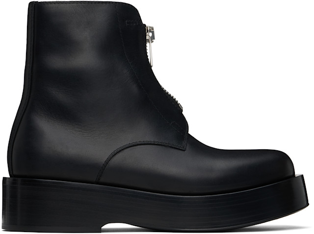 Bottega Veneta: Black Torino Ankle Boots | SSENSE