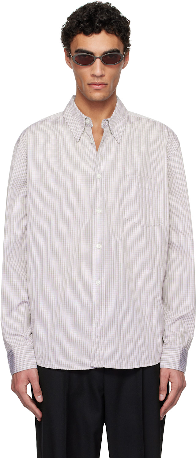 OUR LEGACY: White & Purple Beyond BD Shirt | SSENSE Canada