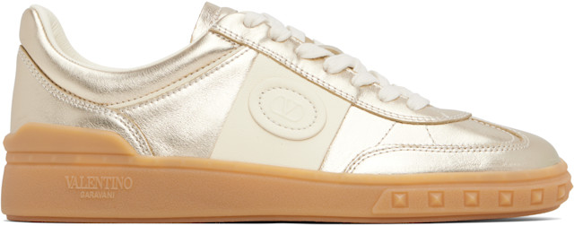 Valentino Garavani: Gold Upvillage Sneakers | SSENSE