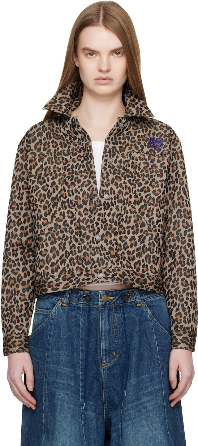 新品Needles Penny Jean Jacket 22AW NEEDLES: Brown Penny Jean Jacket | SSENSE