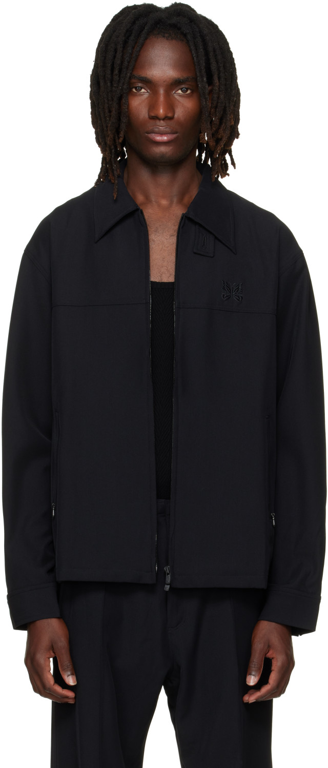 ジャケット・アウター Needles Sport Jacket L NEEDLES: Black Cavalry Twill Sport Jacket | SSENSE