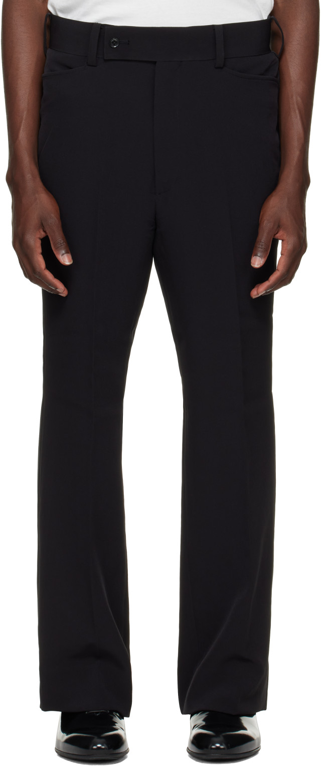 NEEDLES: ブラック Poly Light Double Cloth ブーツカットパンツ