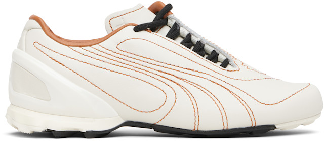 PUMA: SSENSE限定 ホワイト V-S1 レザースニーカー | SSENSE 日本