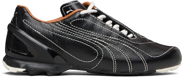 PUMA: SSENSE Exclusive Black V-S1 Leather Sneakers | SSENSE Canada