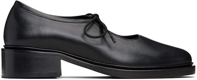 NICOLE SALDANA ニコールサルダナ ローファー レザー　36 Nicole Saldaña: Black Fabiana Loafers | SSENSE