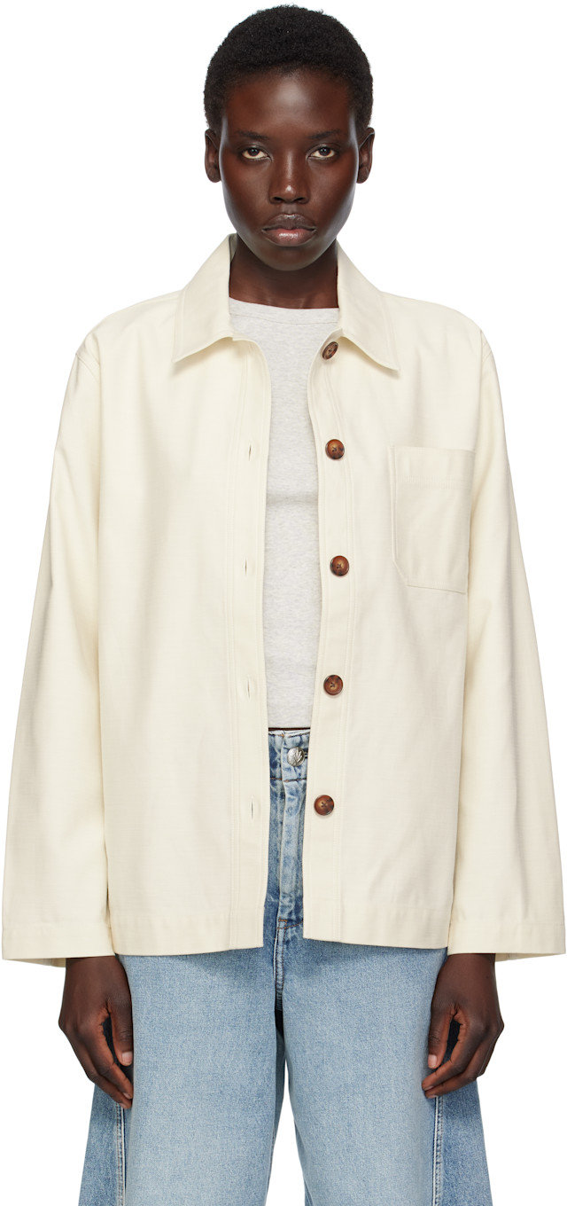 rag & bone: Off-White Savannah Shirt Jacket | SSENSE