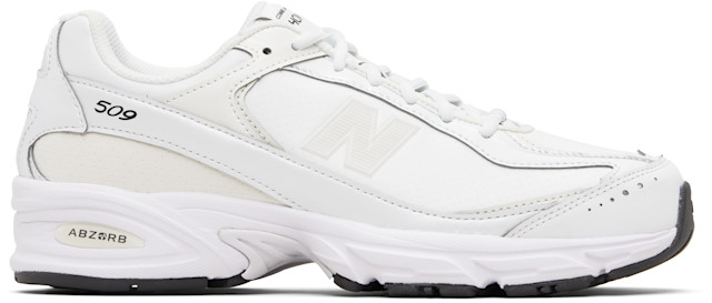 Comme des Garçons Homme: White New Balance Edition 509 Sneakers