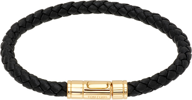 TOM FORD: Tubular レザーブレスレット | SSENSE 日本