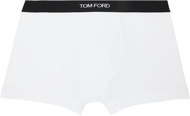 TOM FORD: ホワイト コットン ボクサーブリーフ | SSENSE 日本