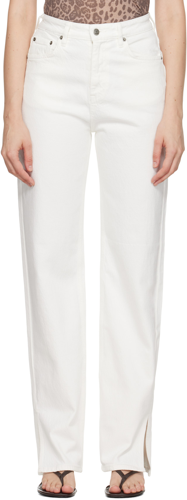 Ksubi: Off-White Playback Splits Jeans | SSENSE