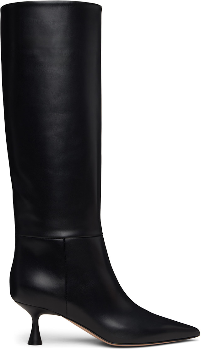 Gianvito Rossi: Black Joyce Tall Boots | SSENSE