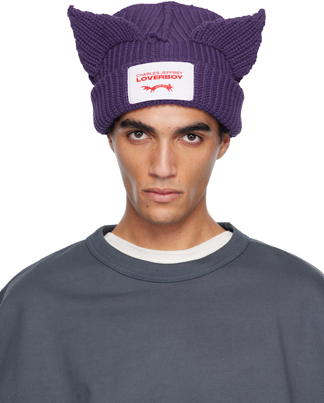 Charles Jeffrey LOVERBOY: パープル Chunky Ears ビーニー | SSENSE 日本