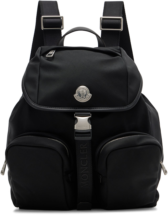 新作◆18.3万 *Moncler *Trick Backpack 黒 リュック Moncler: Black New Trick Backpack | SSENSE Canada