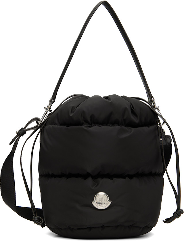 Moncler: Black Caradoc Water-Repellent Bucket Bag | SSENSE
