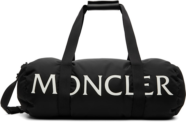 Moncler: Black Duddle Gym Weekender Duffle Bag | SSENSE