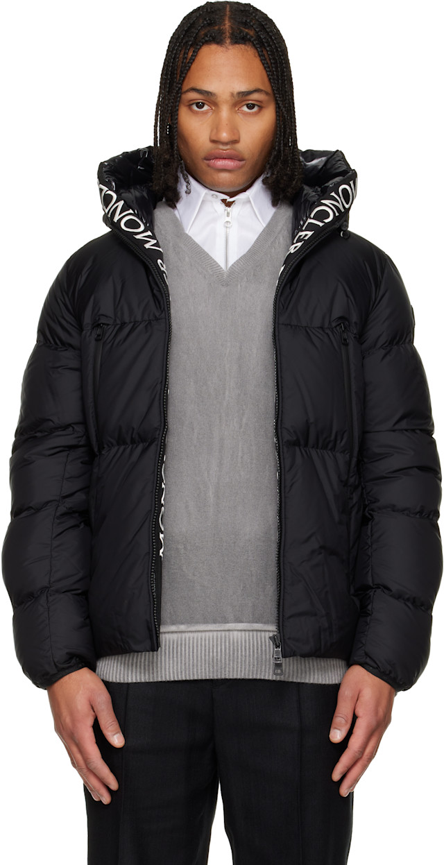 Moncler: Black Montcla Hooded Short Down Jacket | SSENSE