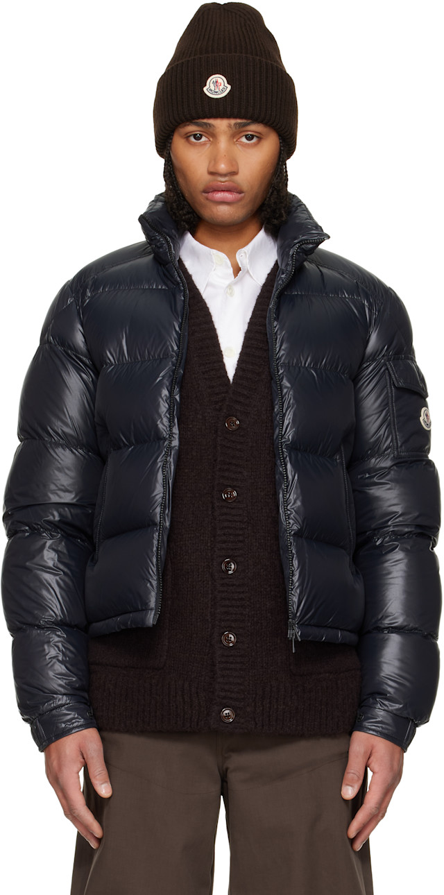 Moncler: Black Levitha Short Down Jacket | SSENSE
