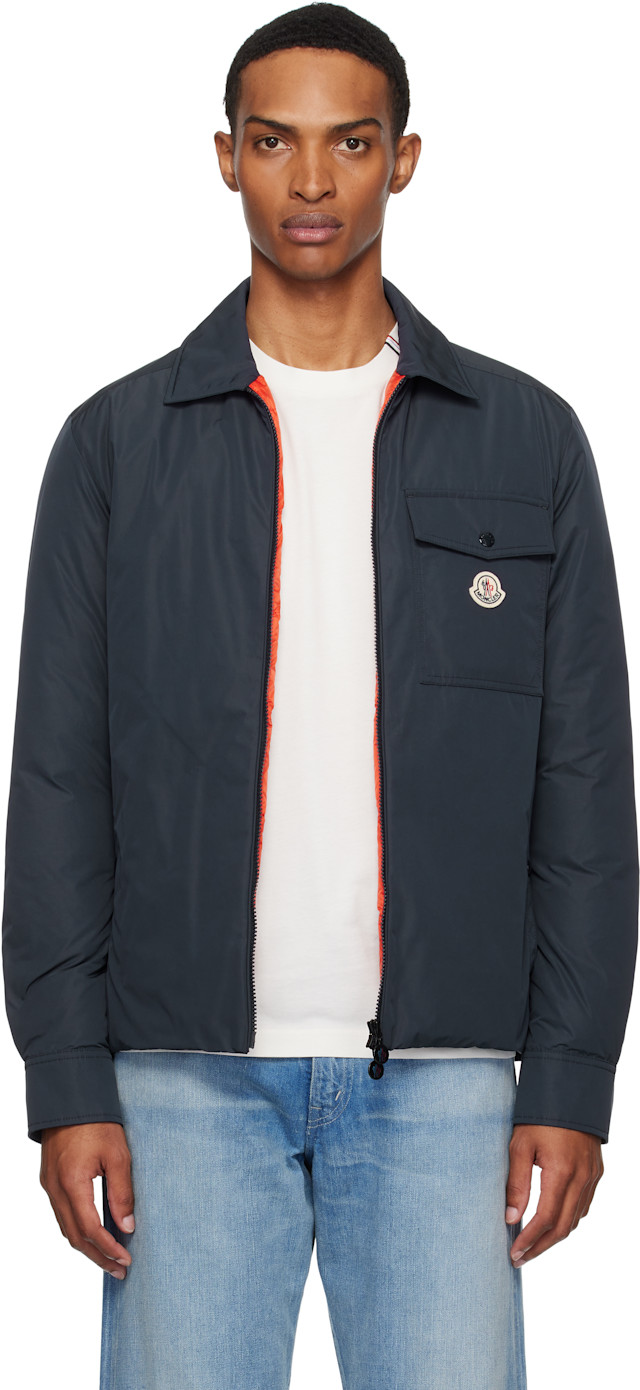 Moncler: Navy Archivio Vigeon Down Jacket | SSENSE