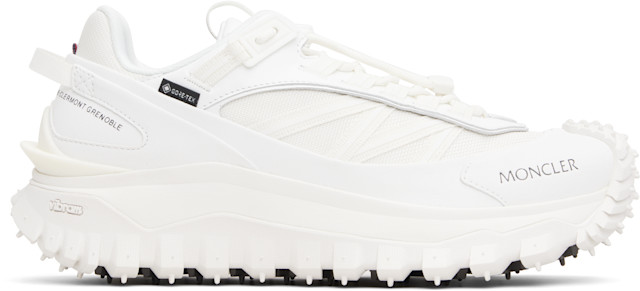 Moncler: White Trailgrip GTX Sneakers | SSENSE