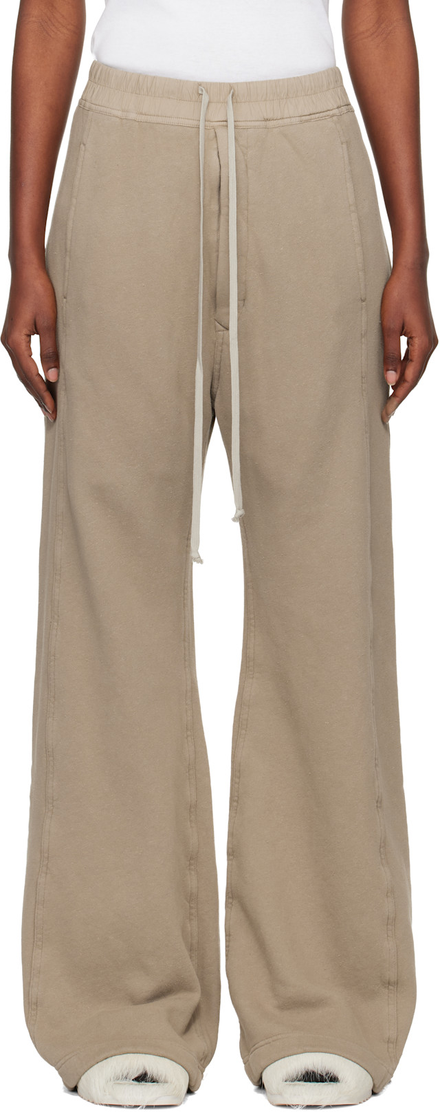 Rick Owens DRKSHDW: トープ Concordians Pusher スウェットパンツ