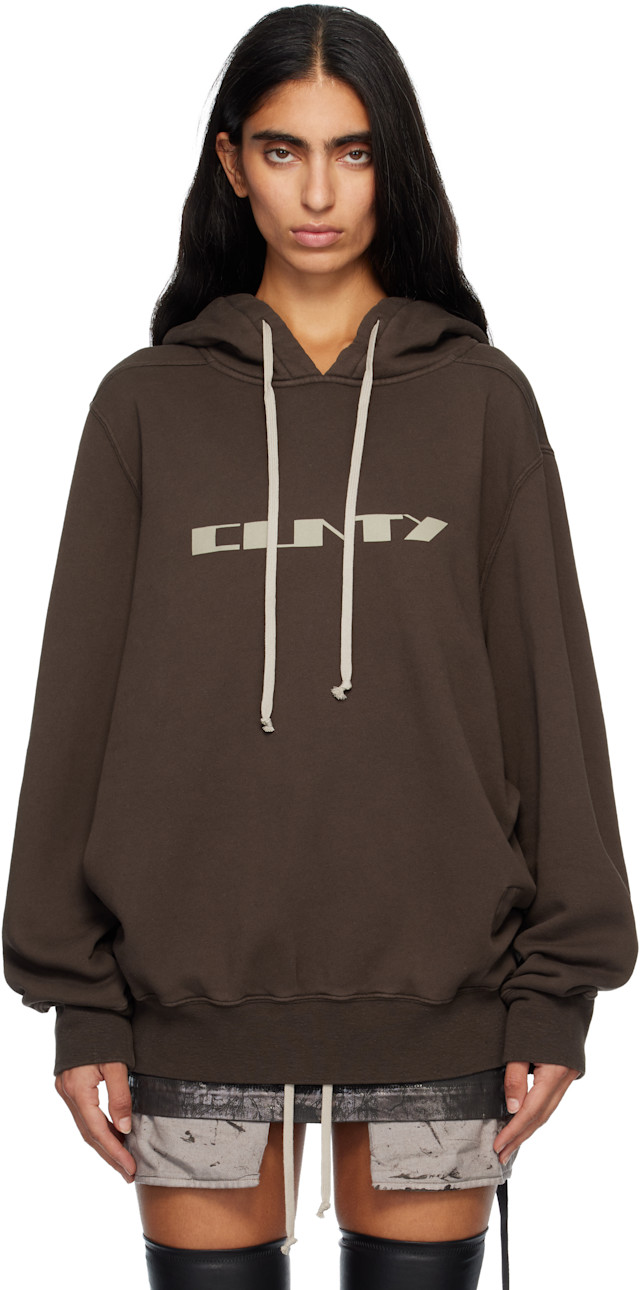 Rick Owens DRKSHDW: Gray Concordians Oversized Hoodie | SSENSE