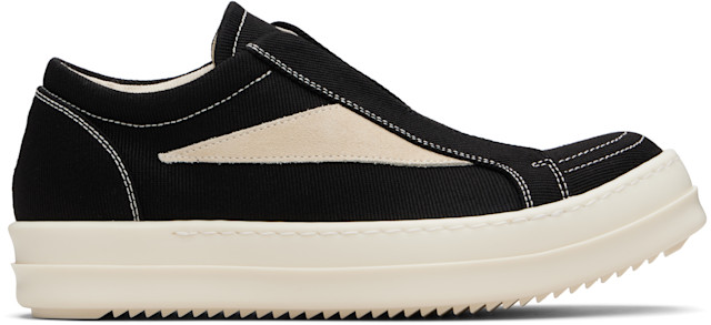 Rick Owens DRKSHDW: Black Concordians Laceless Vintage Sneaks