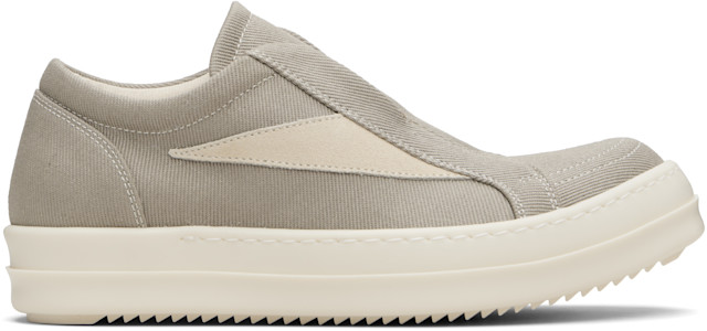 Rick Owens DRKSHDW: Taupe Concordians Laceless Vintage Sneaks