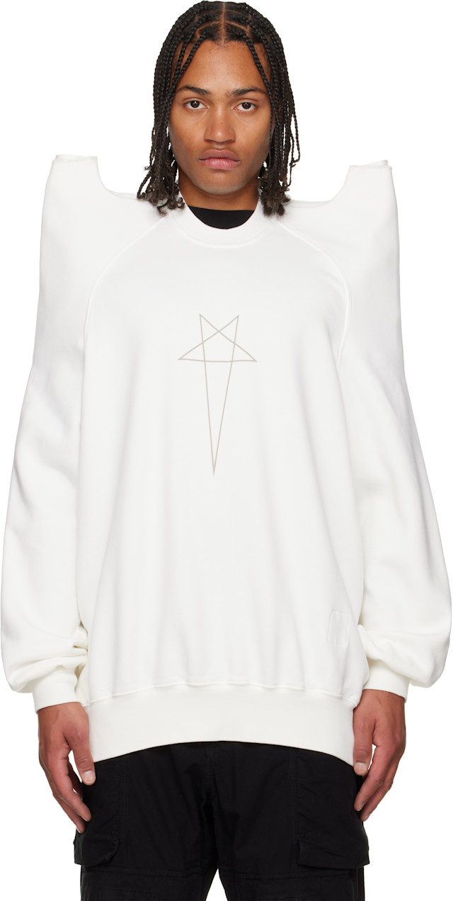 Rick Owens DRKSHDW: Off-White Concordians Tecsweat Sweatshirt | SSENSE