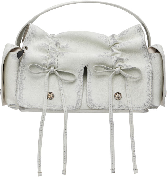 Acne Studios: White Multipocket Bag | SSENSE