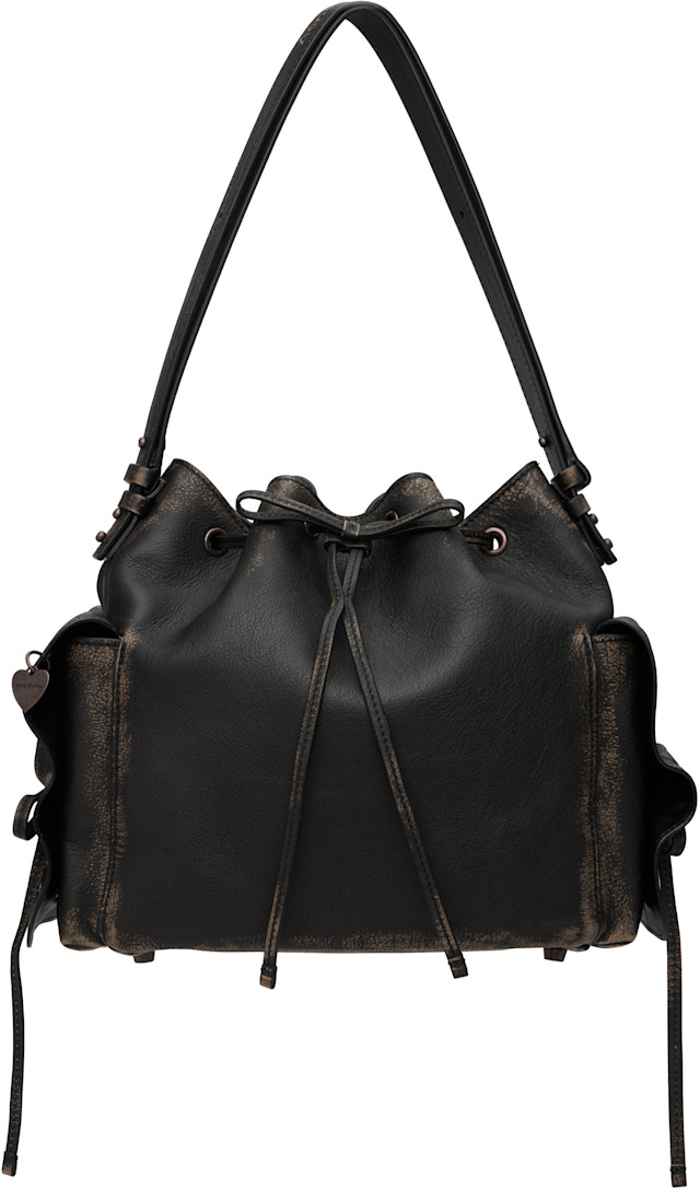 Acne Studios: Brown Multipocket Bucket Bag | SSENSE Japan