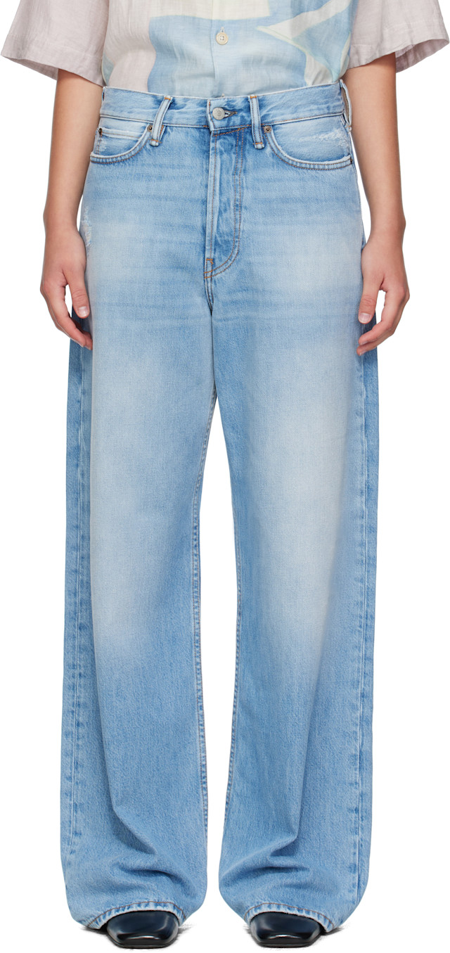 Acne Studios: Blue Loose-Fit 1981 Jeans | SSENSE