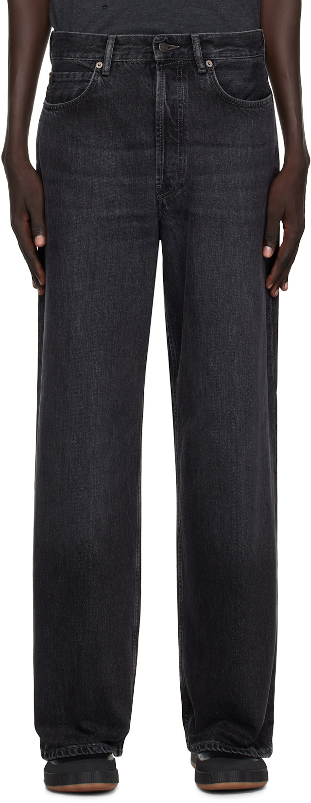Acne Studios: Black Faded Jeans | SSENSE