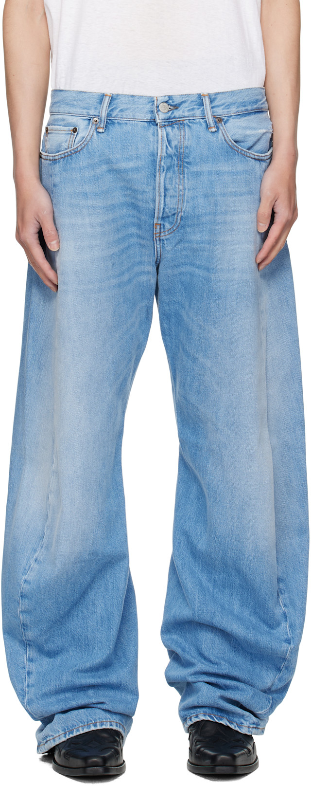 パンツ Acne Studios 2006M Goldmine Acne Studios - Loose fit jeans - 2006M - Mid blue