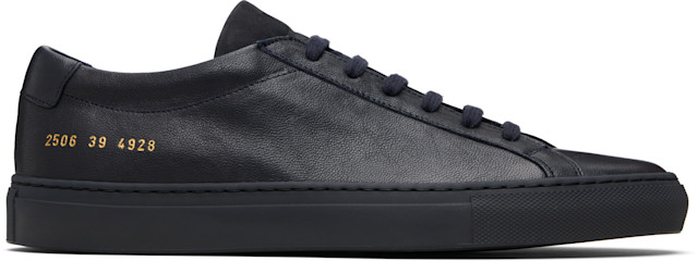 Common Projects: Navy Achilles Premium Sneakers | SSENSE Canada Common Projects: Navy Achilles Premium Sneakers | SSENSE Canada