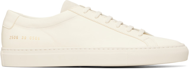 Common Projects: ホワイト Achilles Premium スニーカー | SSENSE 日本