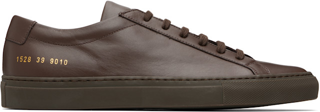 Common Projects: Brown Original Achilles Low Sneakers | SSENSE Canada