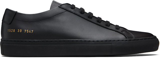 Common Projects: Black Original Achilles Low Sneakers | SSENSE