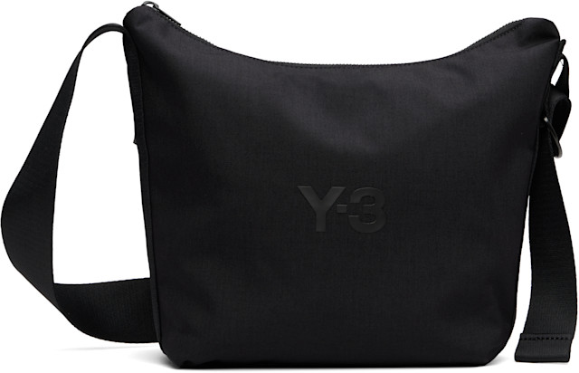 Y-3: Black Small Crossbody Bag | SSENSE