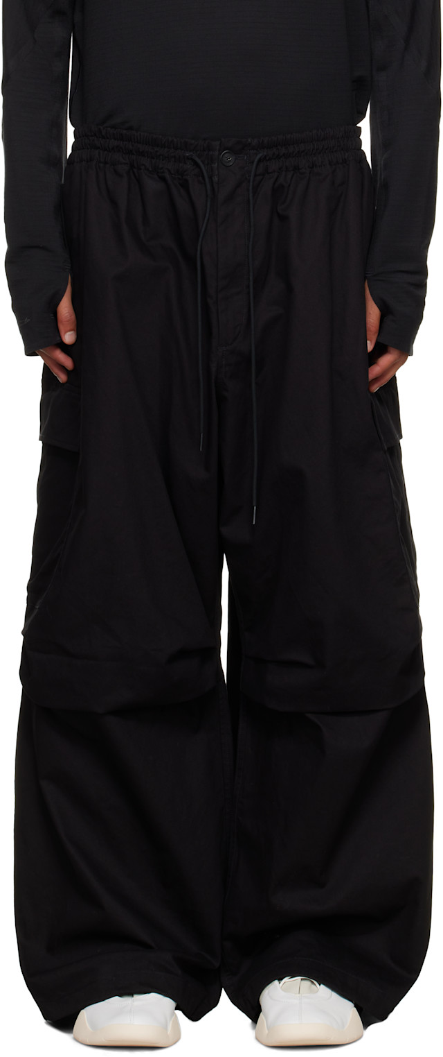 Y-3: Black UT Twill Cargo Pants | SSENSE