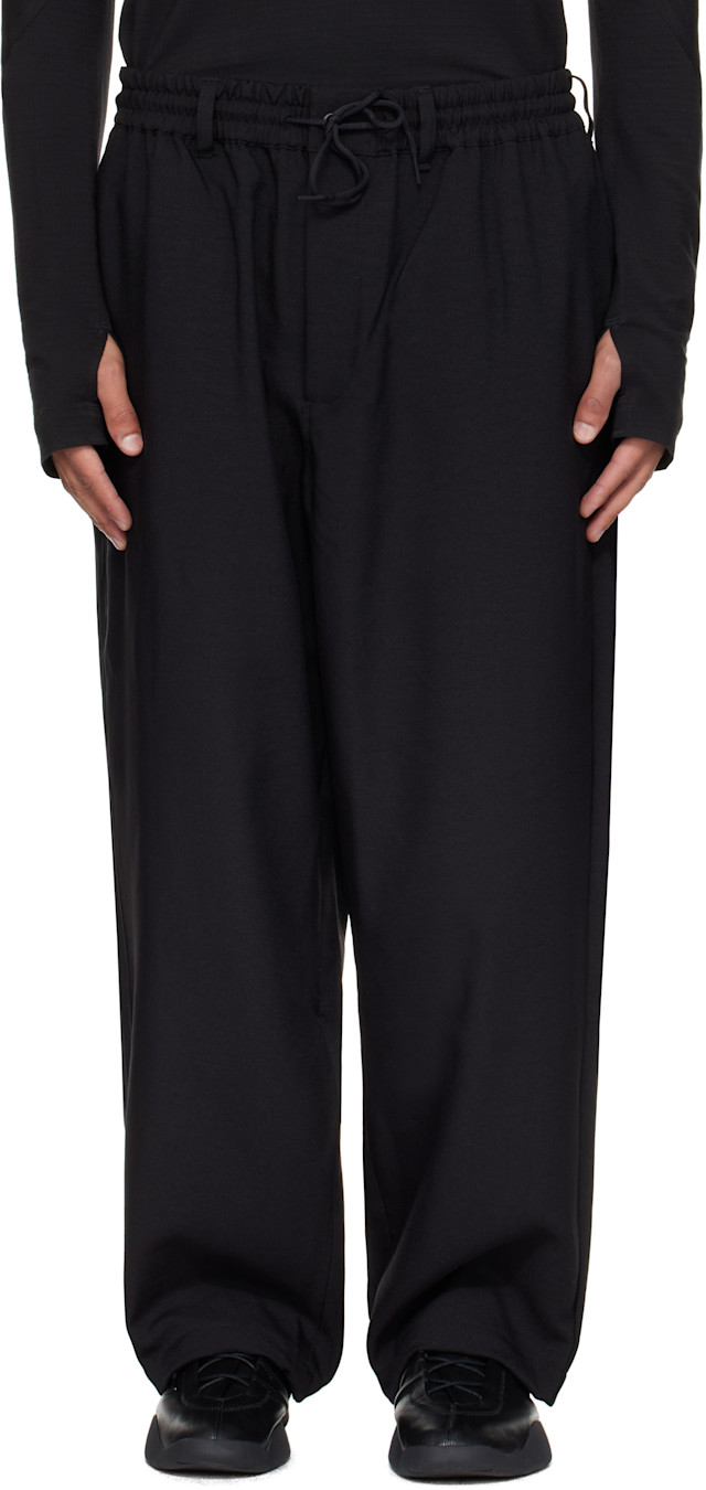 Y-3: Black Sport Uniform Track Pants | SSENSE