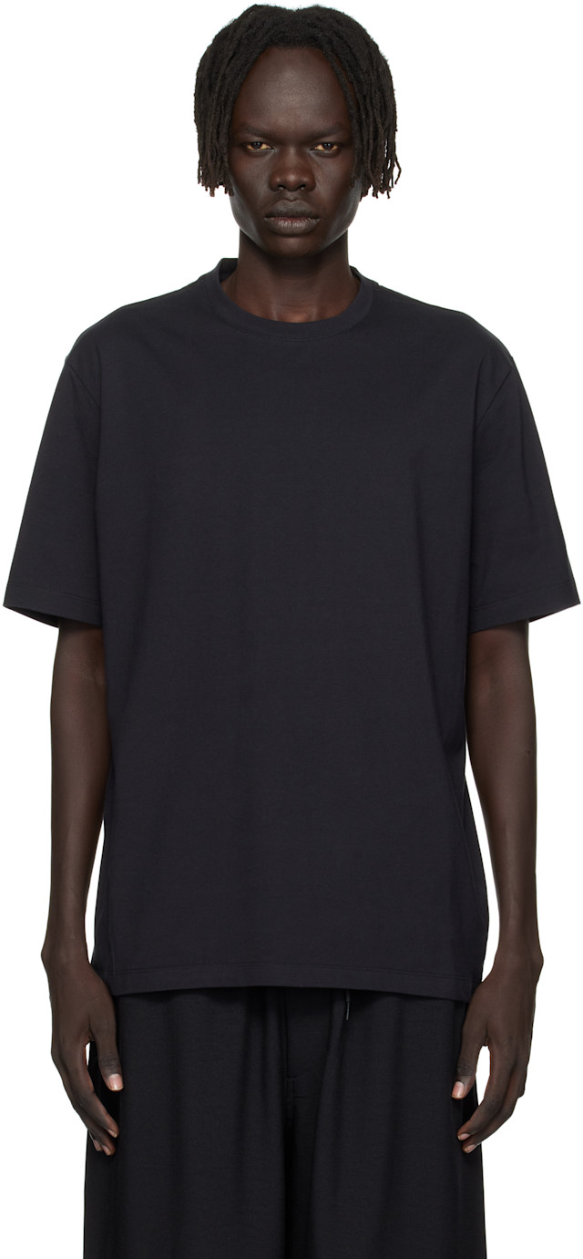 トップス Y-3 nylon t-shirt Y-3: Black Short Sleeve T-shirt | SSENSE