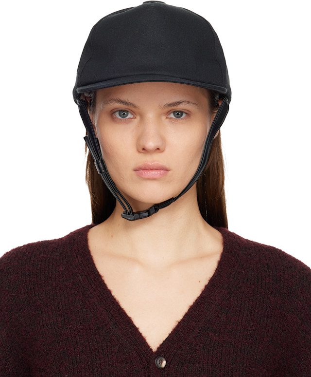 Maison Margiela: Black Riding Cap | SSENSE