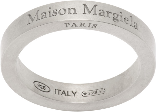 Maison Margiela: Small Arghentia Ring | SSENSE Maison Margiela: Small Arghentia Ring | SSENSE