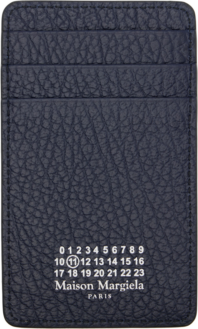Maison Margiela: Black Vertical Card Holder | SSENSE