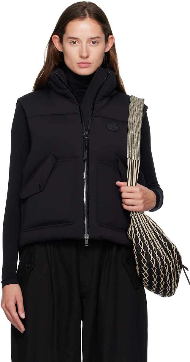 Moncler Genius: Moncler x EE72 Black Otis Down Vest | SSENSE Canada