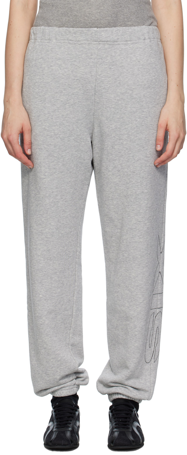 MM6 Maison Margiela: グレー ロゴ スウェットパンツ | SSENSE 日本 MM6 Maison Margiela: グレー ロゴ スウェットパンツ | SSENSE 日本