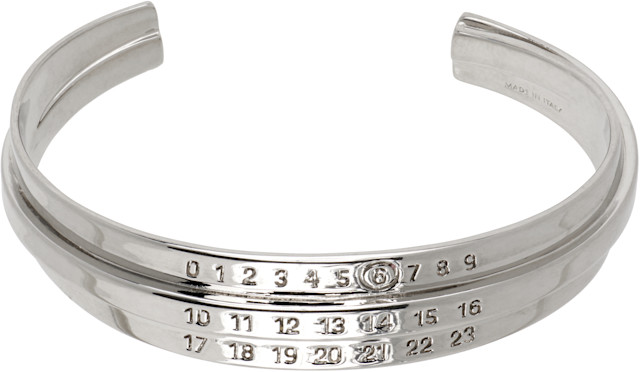 MM6 Maison Margiela: Logo Bracelet | SSENSE
