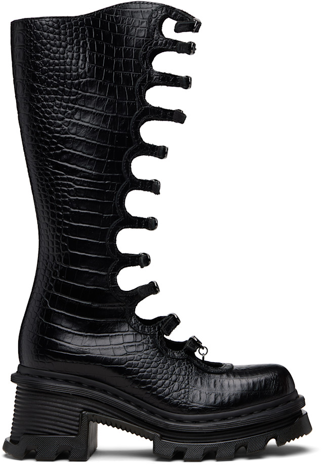 Marc Jacobs: Black Dr. Martens Edition Kiki Boots | SSENSE Canada