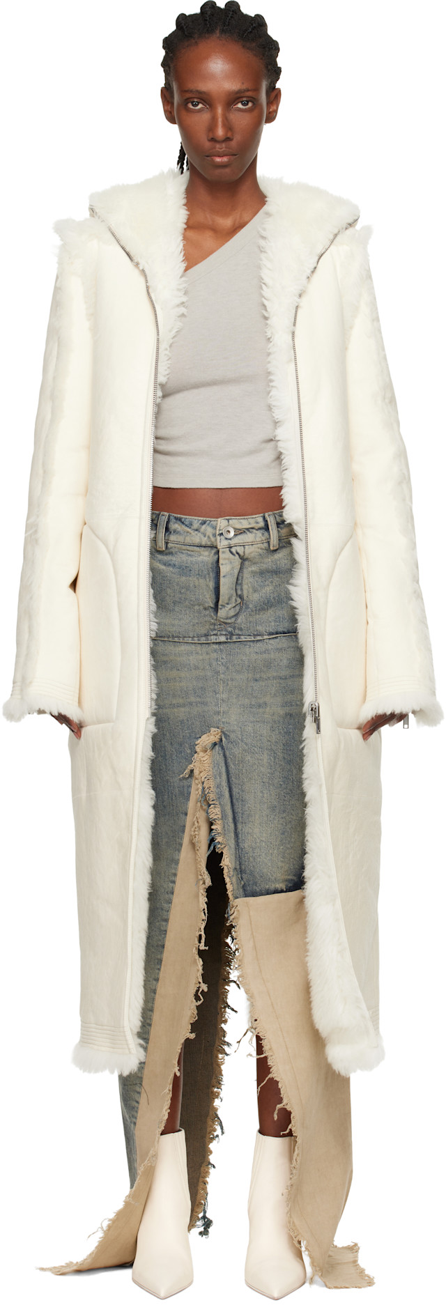 【Rick Owens】07ss White Cardigan archive Women's Rick Owens Cardigan | INTERVISTA
