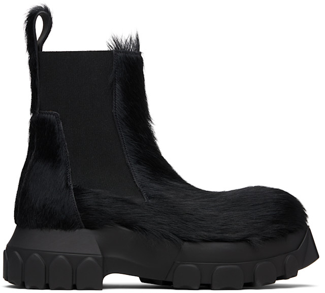 靴 Rick Owens BEATLE BOZO TRACTOR 38 Rick Owens: ブラック Concordians Beatle Bozo Tractor ブーツ